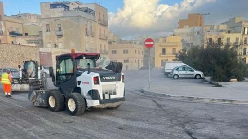 A Trapani iniziano i lavori di manutenzione delle strade cittadine