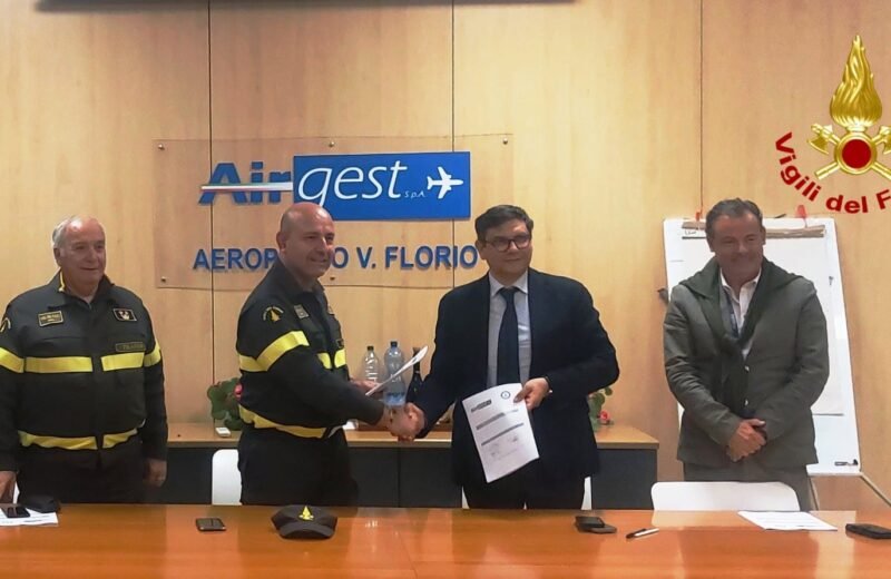 Si rafforza l’intesa tra Aeroporto di Trapani e Vigili del Fuoco