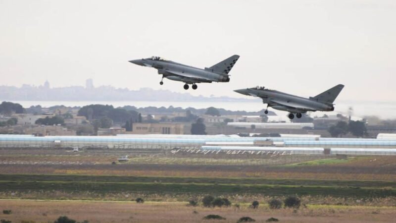 Scramble per gli Eurofighter del 37esimo Stormo di Trapani