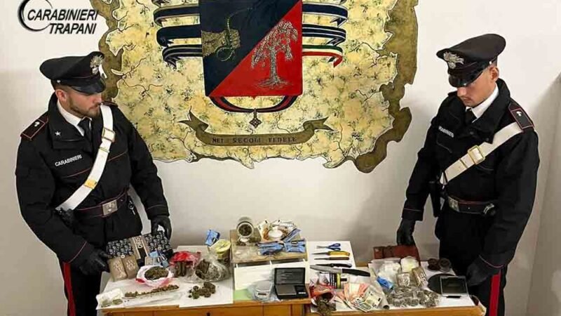 Arrestati due spacciatori a Petrosino, avevano la droga in casa