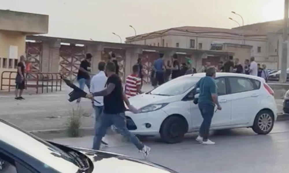 scontri tifosi castelvetrano folgore sciacca 2