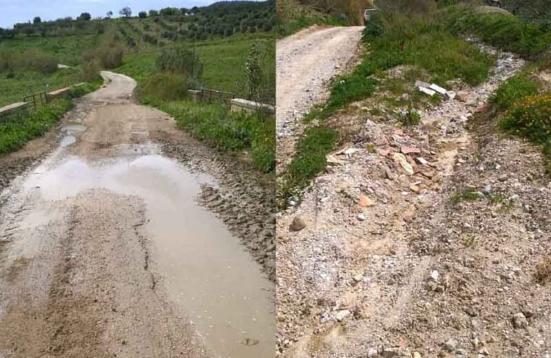 Calatafimi, sono iniziati i lavori sulla SP33 di Fiumefreddo, silenzio sulla strada di Arcauso