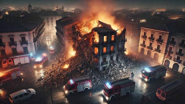 Esplosione per una fuga di gas a Catania, crolla una palazzina, almeno dieci i feriti [VIDEO]