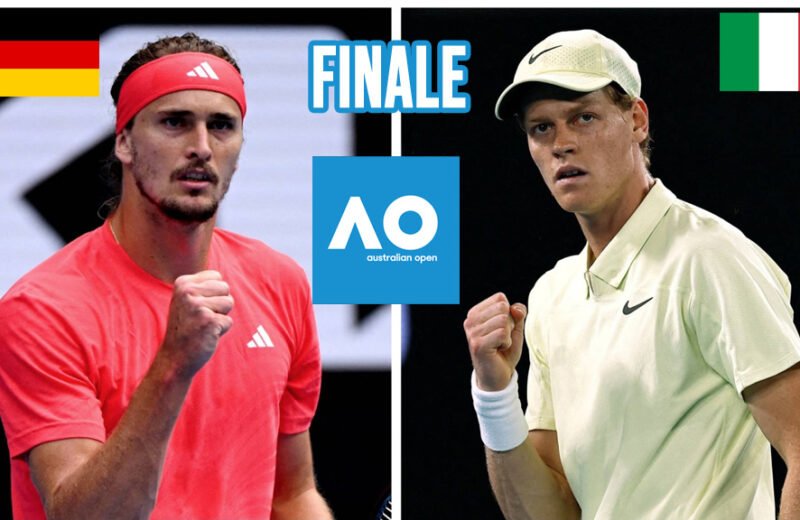 Sinner sfida Zverev: la finale degli Australian Open in tv: dove vederla gratis!”