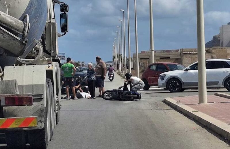 Incidente stradale sul lungomare Dante Alighieri, un ferito