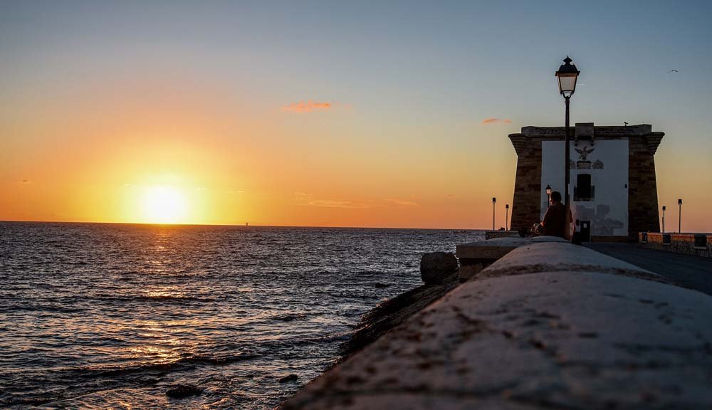 Tramonto a torre di Ligny Trapani