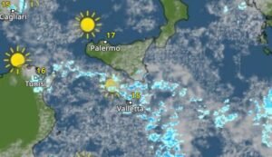 previsione meteo 11 febbraio ore 12.00