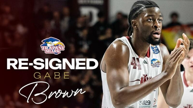Gabe Brown resta uno Shark: Trapani conferma il talento