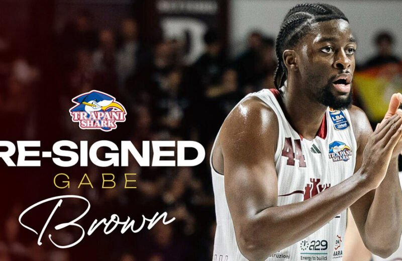 Gabe Brown resta uno Shark: Trapani conferma il talento