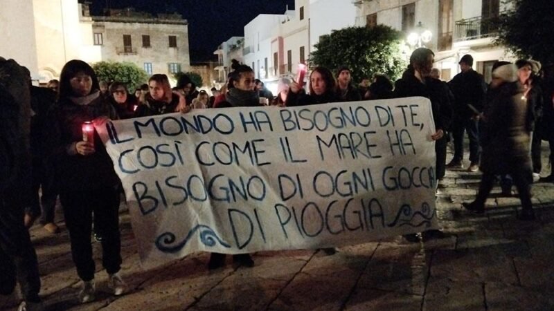 Favignana scende in piazza per Salvatore Sinagra