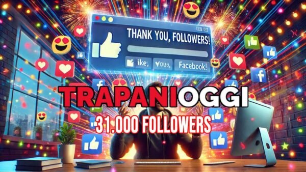 TrapaniOggi.it festeggia 31.000 follower su Facebook