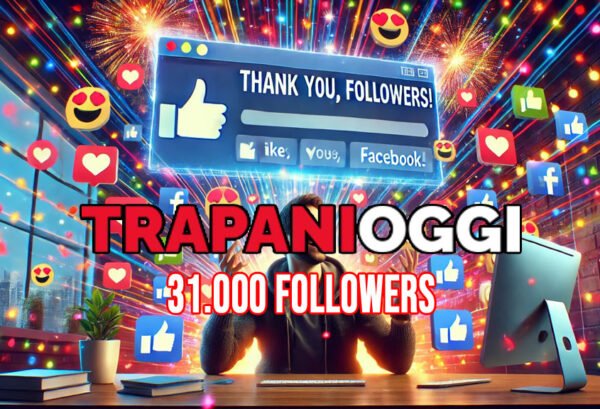 TrapaniOggi.it festeggia 31.000 follower su Facebook