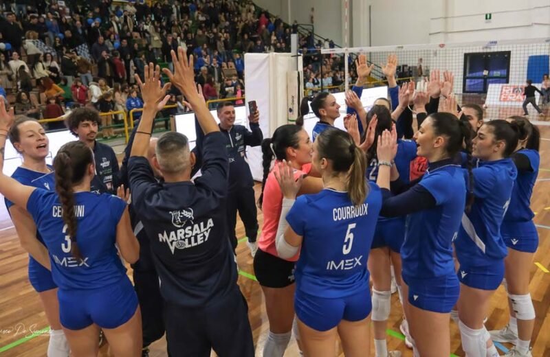 Volley B1: Marsala Volley supera Santa Lucia Roma e conquista il secondo posto [Video]