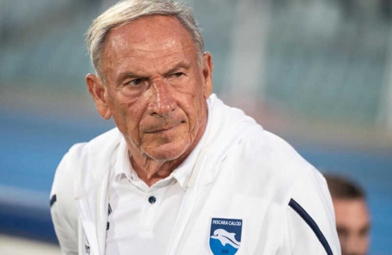 Zdenek Zeman. Il tecnico boemo, 77 anni,