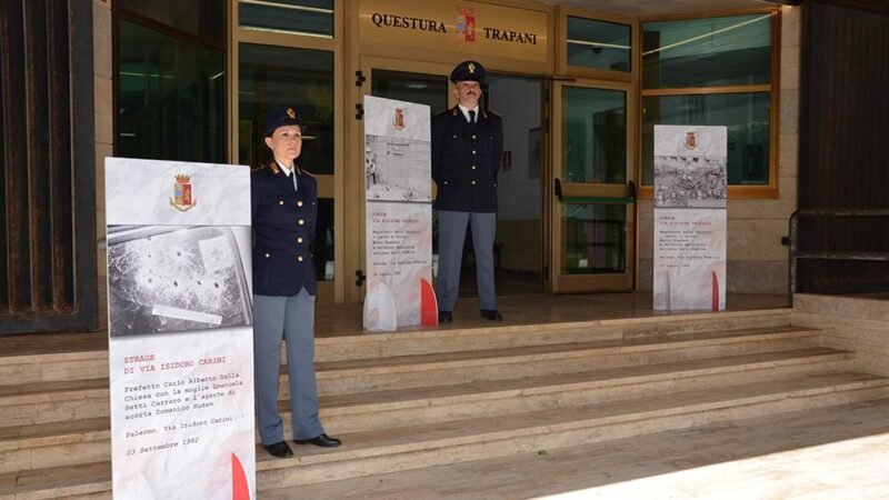 Polizia di Stato: la Questura di Trapani ricorda le vittime di mafia