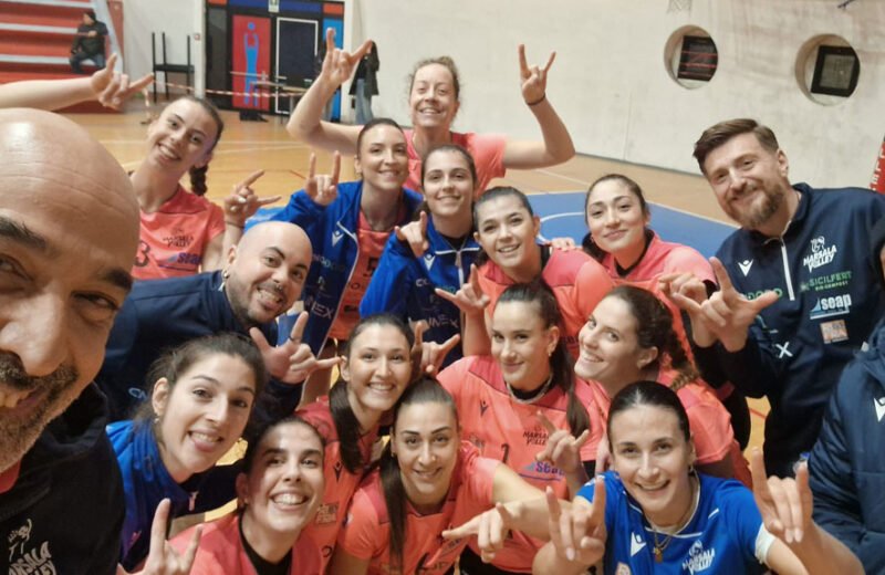 marsala volley vittoria a Pomezia