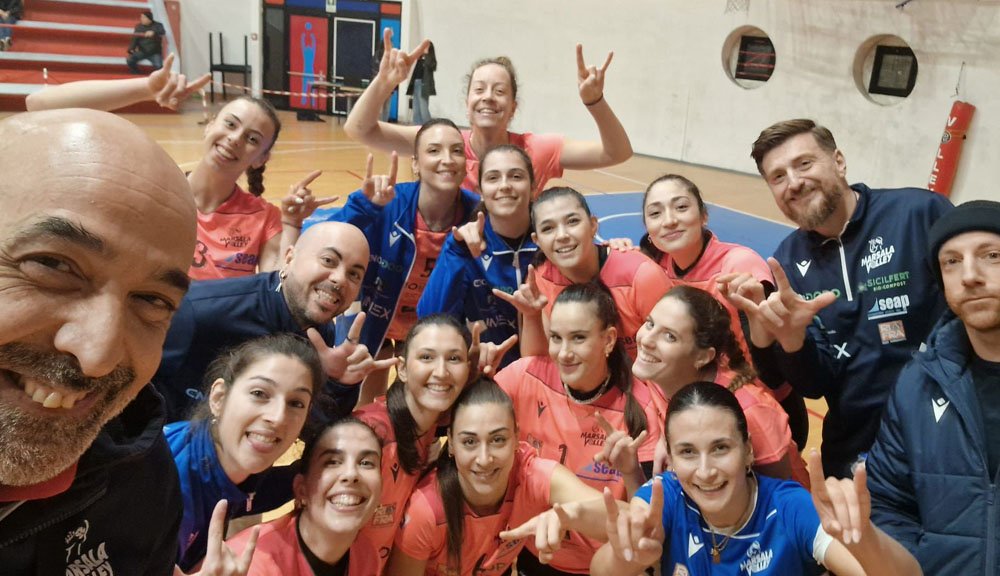 marsala volley vittoria a Pomezia