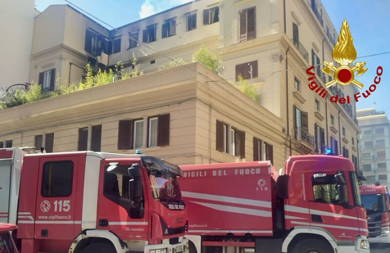 Incendio in un appartamento adibito a Museo