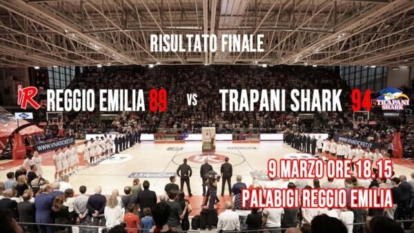UNAHOTELS REGGIO EMILIA – TRAPANI SHARK 89-94