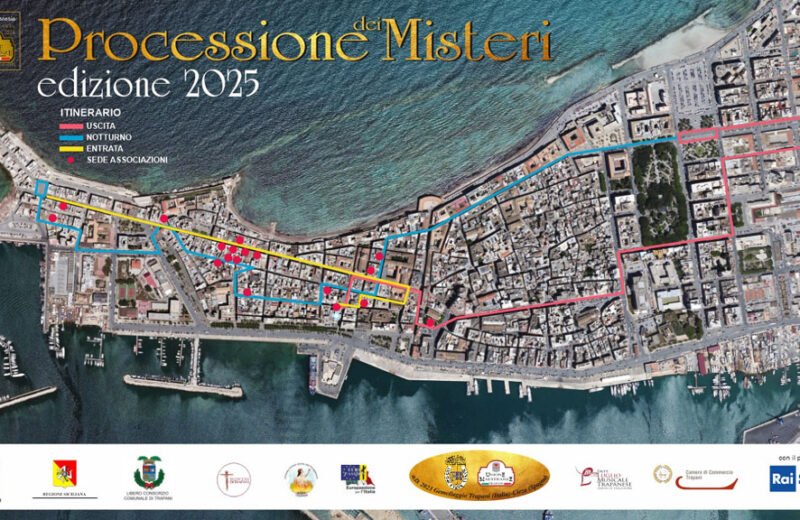 I Misteri di Trapani: il percorso ufficiale della processione 2025