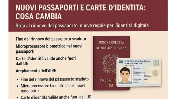 Nuovi passaporti e carte d’identità: cosa cambia