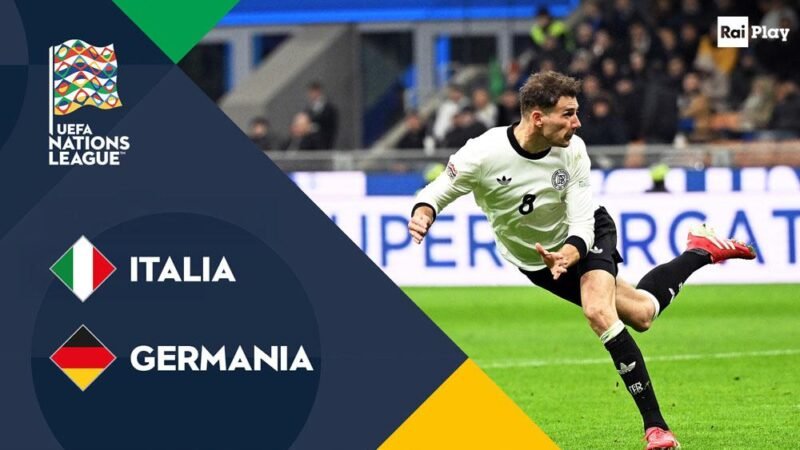 Italia beffata a San Siro: Tonali illude, poi la Germania rimonta