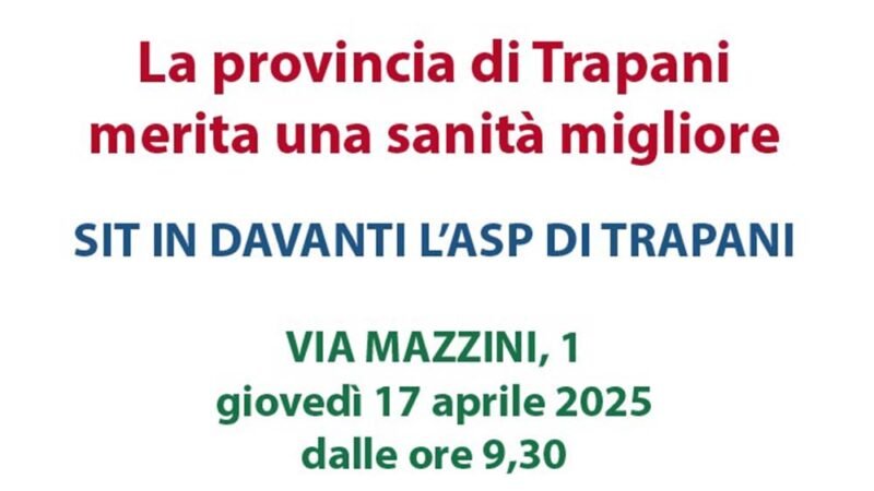 Scandalo sanità. Sit-in stamane dei sindacati all’Asp di Trapani
