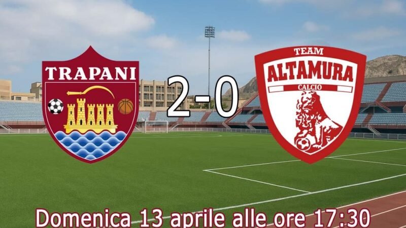 Trapani-Team Altamura 2-0: playoff ancora possibili [Video]
