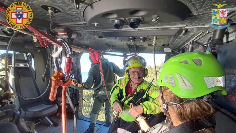 Turista soccorsa in elicottero a Cefalù
