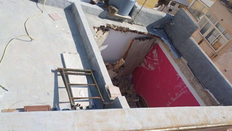 Sfiorata la tragedia in via Diaz,a Marsala. A rischio crollo una palazzina