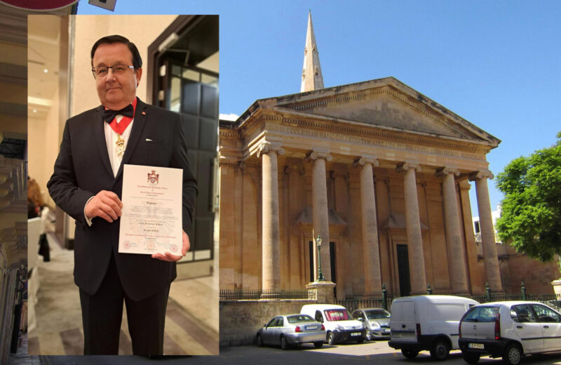 Franco Foderà nominato Cavaliere di Malta a La Valletta