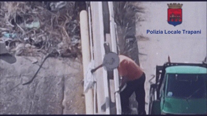 Trapani. Campagna anti abbandono rifiuti, denunciata la prima persona