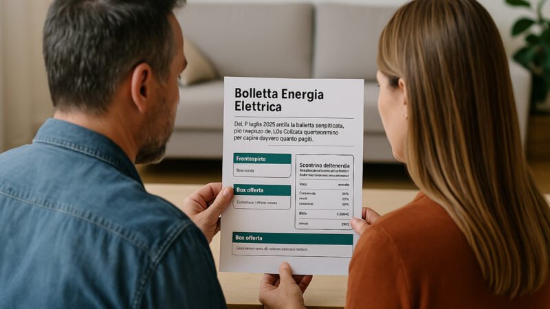 Scontrino energia: come cambia la bolletta dal 1° luglio