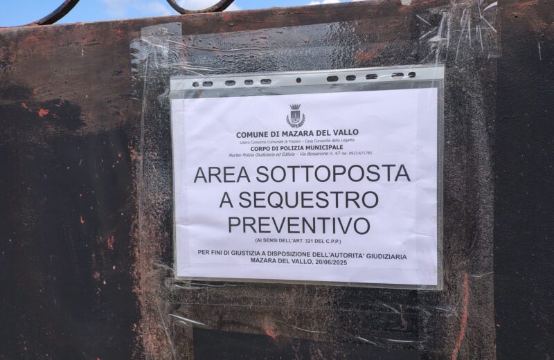 Mazara. Sequestrata un’area adibita a discarica abusiva