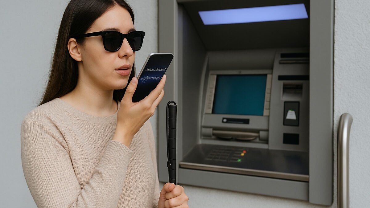 non vedente bancomat