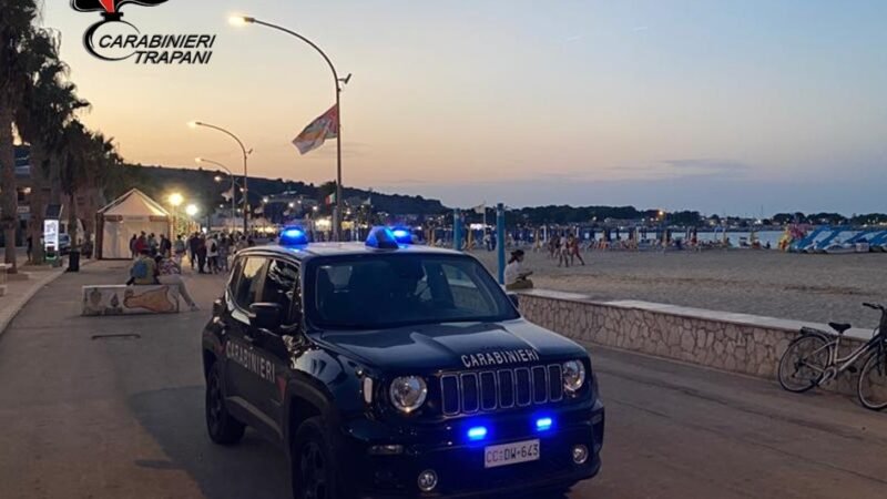 Carabinieri: fine settimana di controlli tra San Vito lo Capo e Mazara