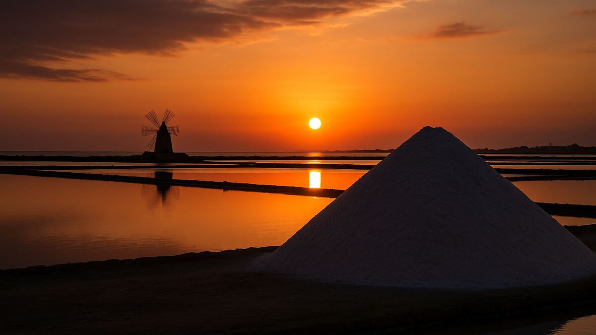 tramonto saline trapani