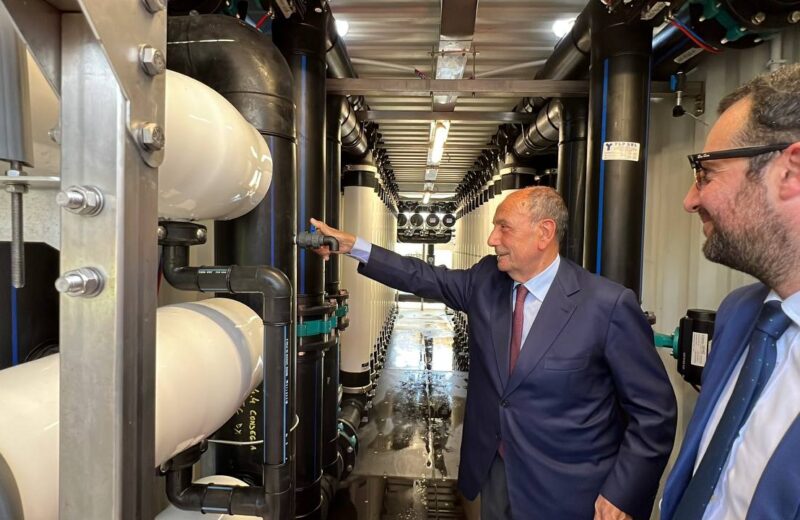 Dissalatori, sopralluogo di Schifani a Porto Empedocle