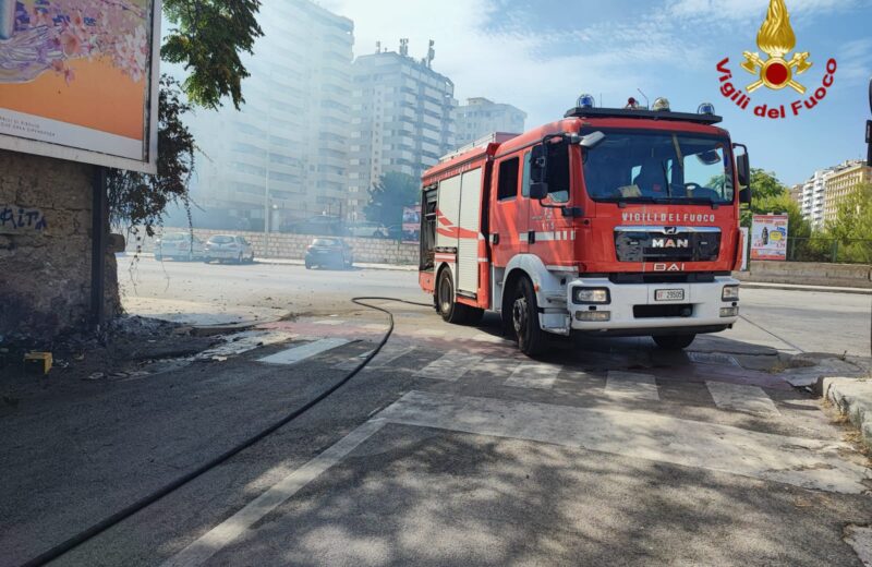 Palermo. Incendo distrugge tre autovetture