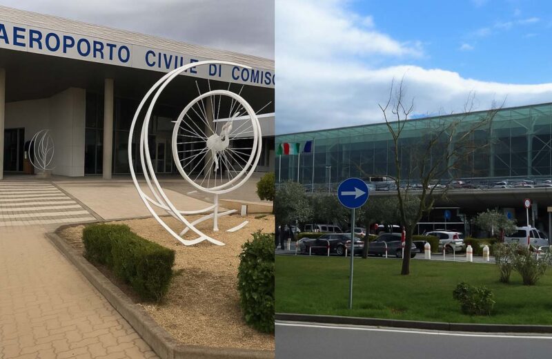 Aeroporti di Comiso e Catania in un’unica immagine