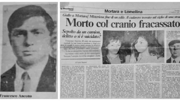 Morte Francesco Ancona. Archiviato 38 anni fa come suicidio, ora la Procura di Pavia indaga per omicidio