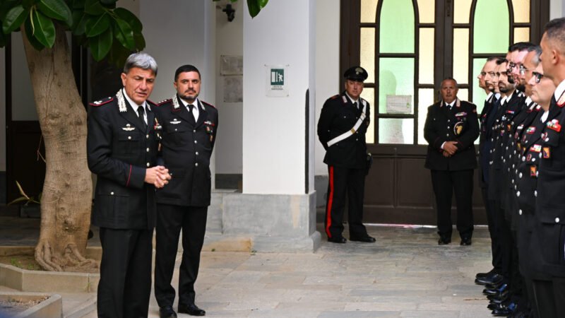 Trapani. Visita istituzionale del  Comandante della Legione Sicilia, Generale di Brigata Ubaldo del Monaco