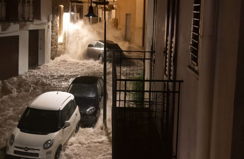 Alcamo, allagamenti e paura ieri sera per un violento temporale abbattutosi sulla città