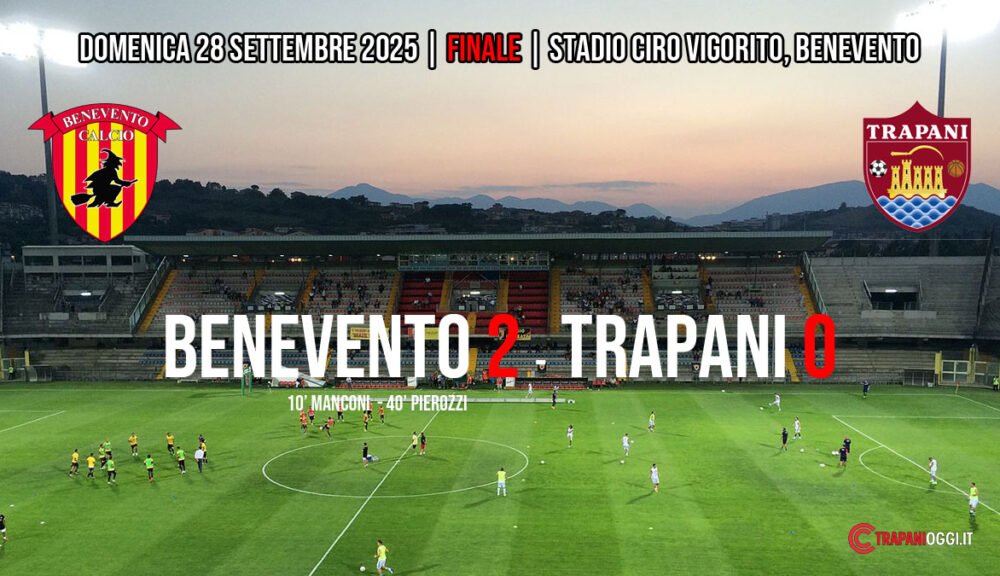 Benevento-Trapani 2-0, risultato finale Serie C 28 settembre 2025