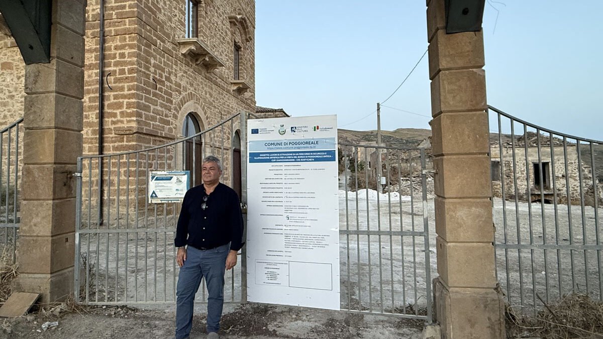 Sindaco Carmelo Palermo ingresso Poggioreale Vecchia