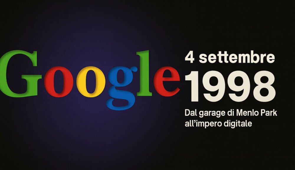 Google anniversario 4 settembre 1998 dal garage di Menlo Park all’impero digitale