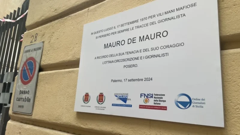 “Per non dimenticare” De Mauro e Rostagno