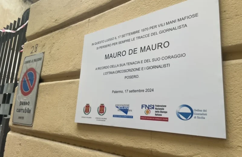 “Per non dimenticare” De Mauro e Rostagno