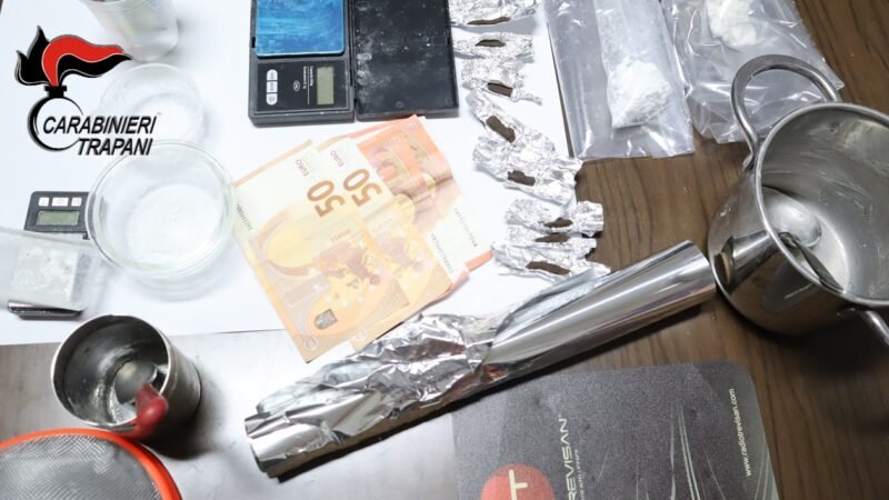 Smantellata altra piazza di spaccio a Fontanelle sud a Trapani