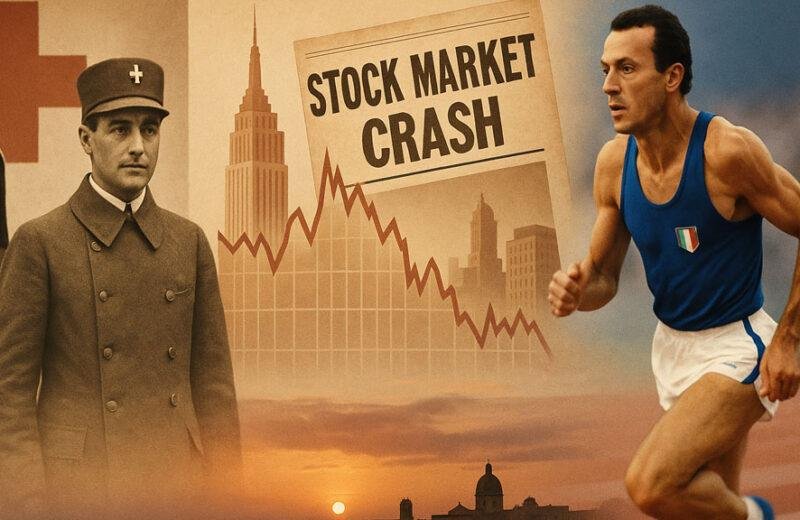 Crollo della Borsa del 1929, volontari della Croce Rossa e atleta italiano — eventi storici del 29 ottobre